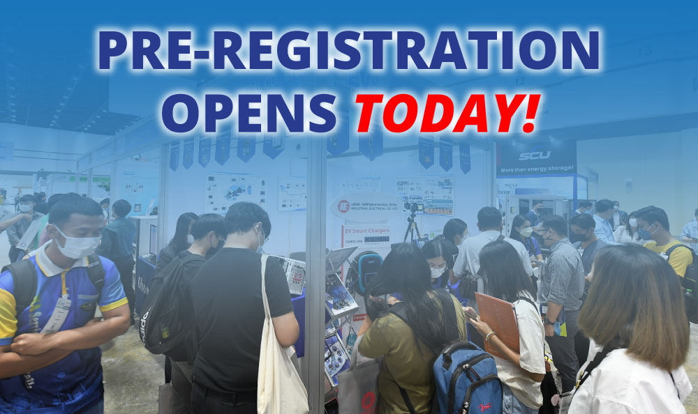 PRE-REGISTRATION IS NOW OPEN! IMMERSE YOURSELF IN REGION LEADING EV TECHNOLOGY SHOW