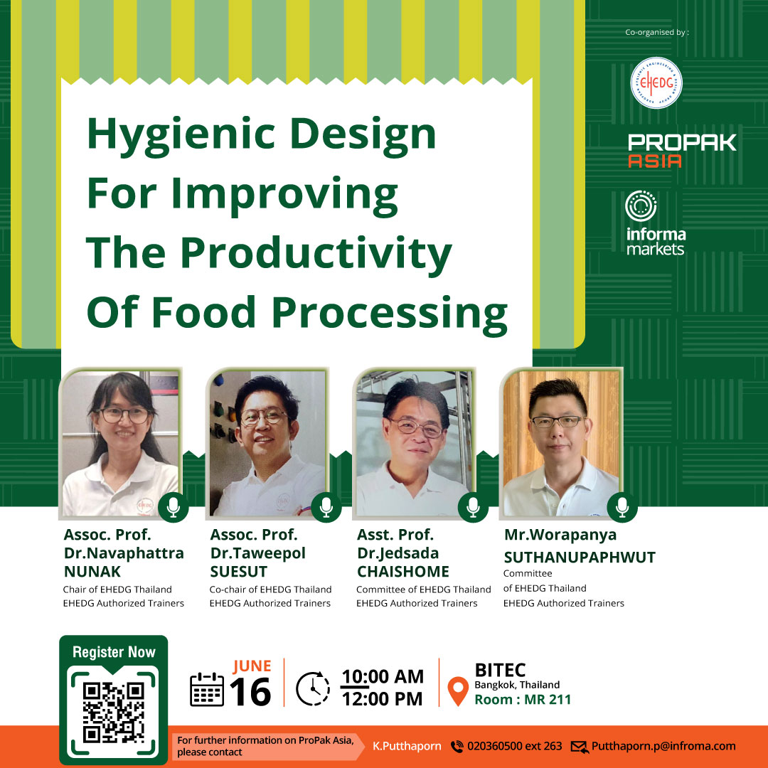 Hygienic Design for Improving the Productivity of Food Processing