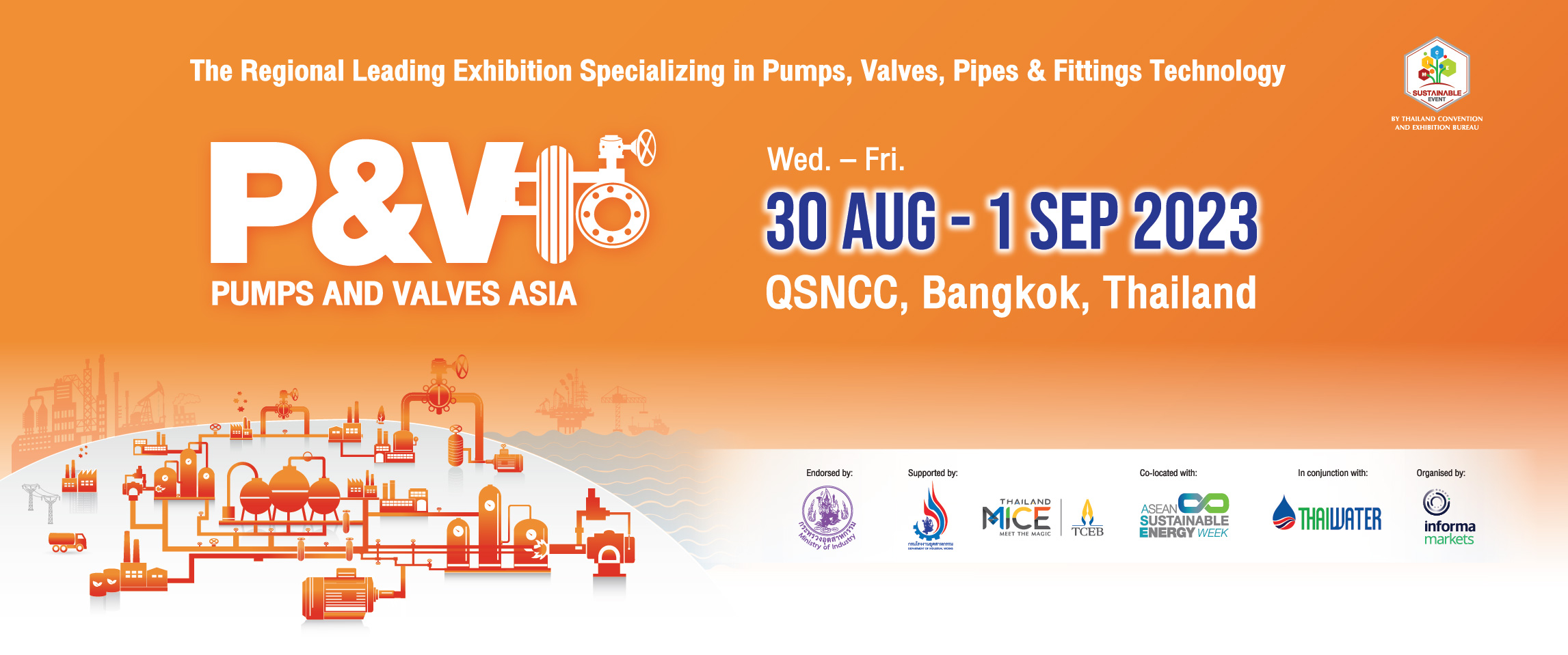 Pumps & Valves Asia 2023 E-Newsletter Header