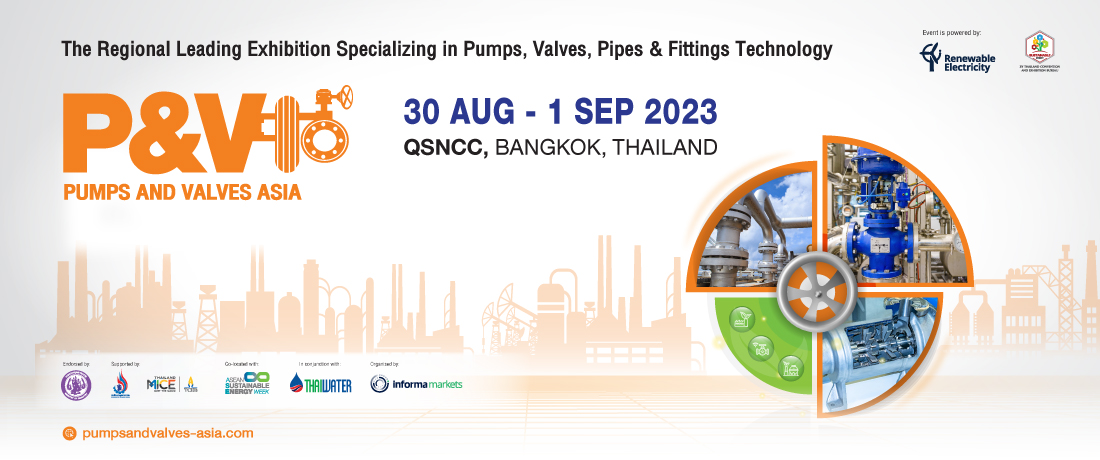 Pumps & Valves Asia 2023 E-Newsletter Header