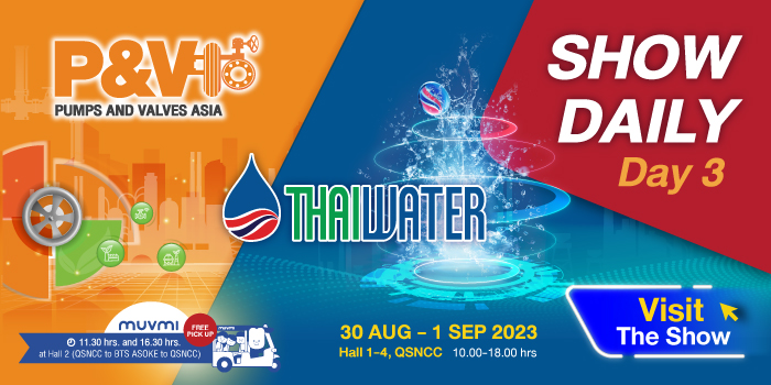 Pumps & Valves Asia and Thai Water Expo 2023 E-Newsletter Header