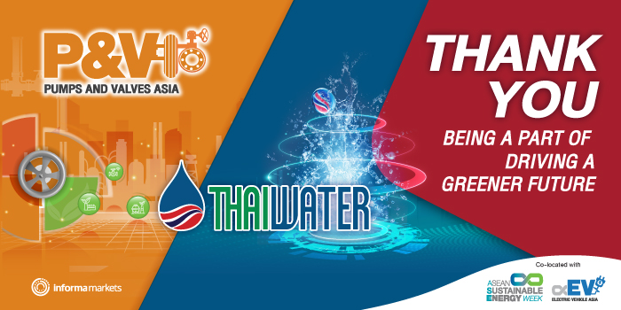 Pumps & Valves Asia and Thai Water Expo 2023 E-Newsletter Header