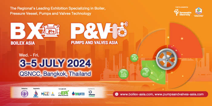 Boilex Asia and Pumps & Valves Asia 2024 E-Newsletter Header
