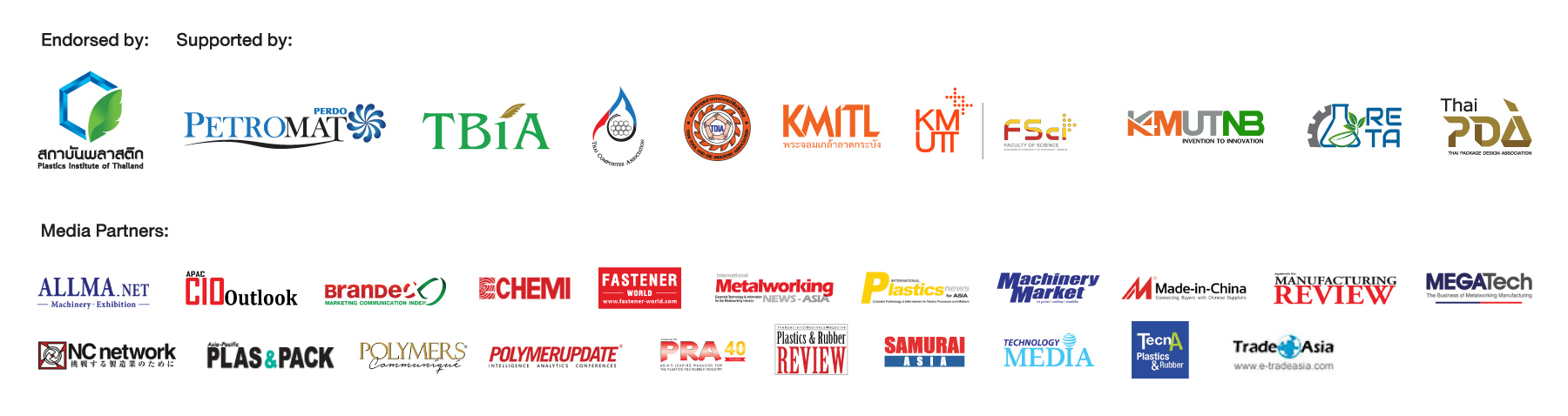 Plastics & Rubber Thailand 2024 E-Newsletter Footer
