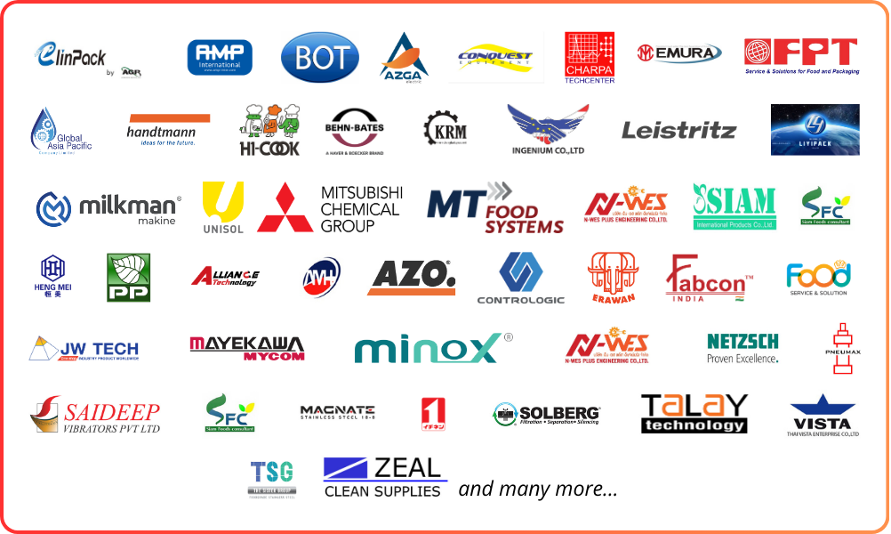 ProcessingTechAsia Top Exhibitors