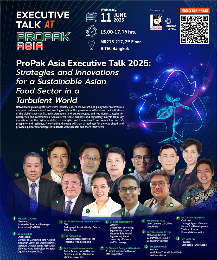Executive Talk: Strategies and Innovations for a Sustainable Asian Food Sector in a Turbulent World