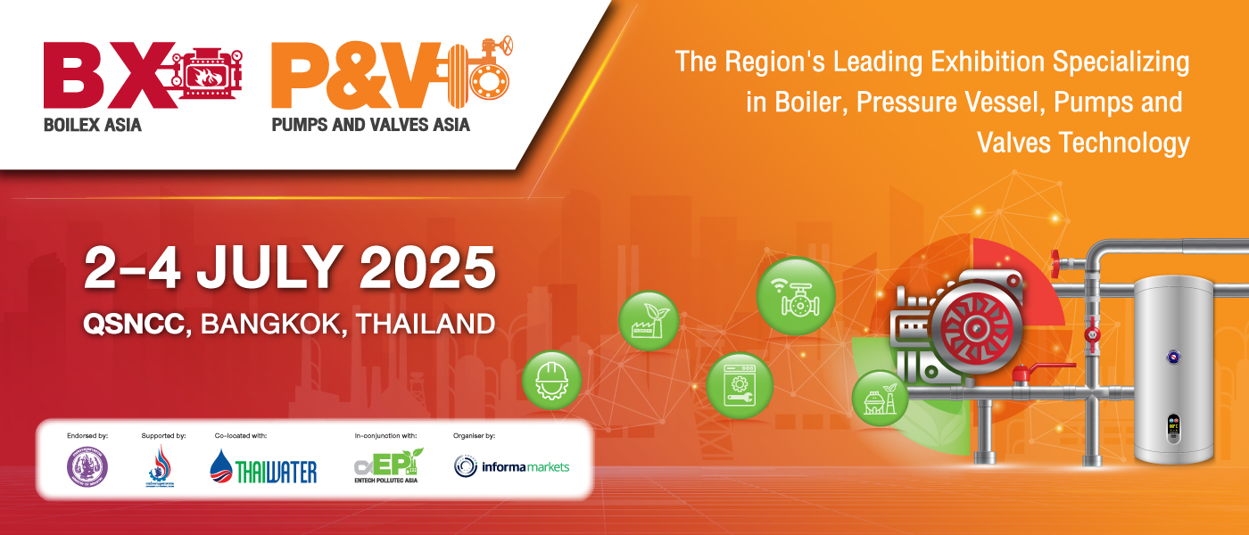 Boilex Asia and Pumps & Valves Asia 2025 E-Newsletter Header